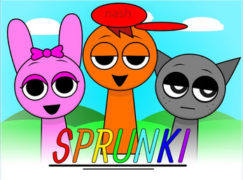 Screenshot of Nash joins Sprunki gameplay